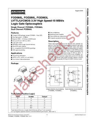 FOD260L datasheet  